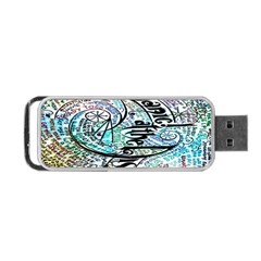 Panic At The Disco Lyric Quotes Portable Usb Flash (one Side) by nate14shop