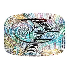 Panic At The Disco Lyric Quotes Mini Square Pill Box by nate14shop