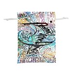 Panic At The Disco Lyric Quotes Lightweight Drawstring Pouch (L) Back