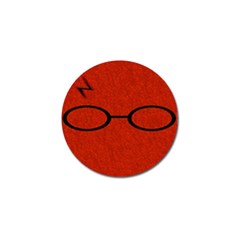 Harry Potter Glasses And Lightning Bolt Golf Ball Marker by nate14shop