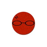 Harry Potter Glasses And Lightning Bolt Golf Ball Marker (4 pack) Front