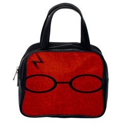 Harry Potter Glasses And Lightning Bolt Classic Handbag (one Side) by nate14shop