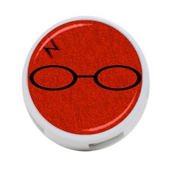 Harry Potter Glasses And Lightning Bolt 4-port Usb Hub (one Side) by nate14shop
