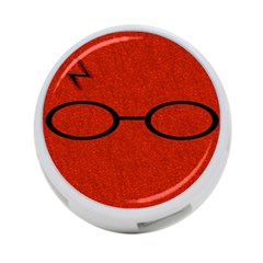 Harry Potter Glasses And Lightning Bolt 4-port Usb Hub (two Sides) by nate14shop