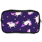 Fantasy-fat-unicorn-horse-pattern-fabric-design Toiletries Bag (One Side) Front