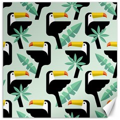 Seamless-tropical-pattern-with-birds Canvas 16  X 16 