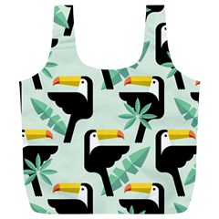 Seamless-tropical-pattern-with-birds Full Print Recycle Bag (xl)