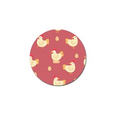 Cute-chicken-eggs-seamless-pattern Golf Ball Marker (10 Pack)