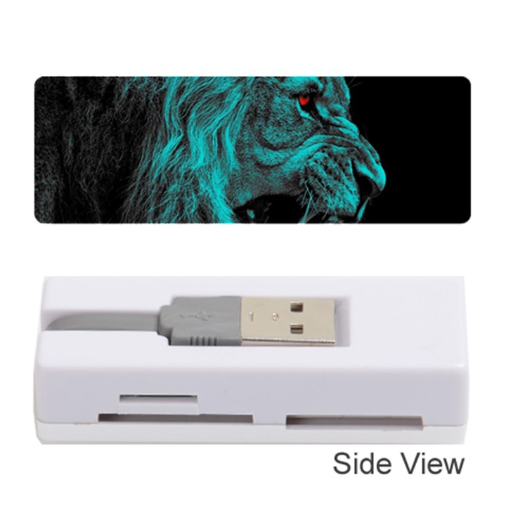 Angry Male Lion Predator Carnivore Memory Card Reader (Stick)