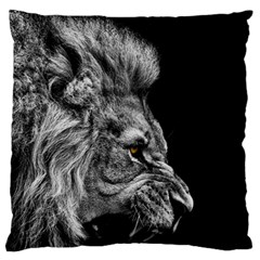 Angry Male Lion Standard Flano Cushion Case (one Side) by Jancukart