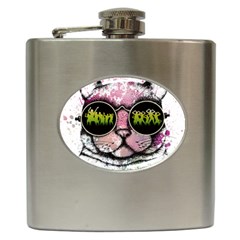 Black-cat-head Hip Flask (6 Oz)