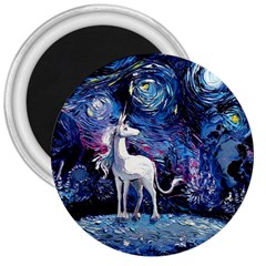 Unicorn Starry Night 3  Magnets