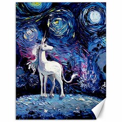 Unicorn Starry Night Canvas 12  X 16 
