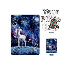 Unicorn Starry Night Playing Cards 54 Designs (mini) by Jancukart