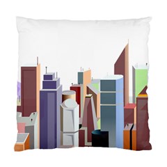 City-urban-buildings-skyscraper Standard Cushion Case (two Sides) by Jancukart