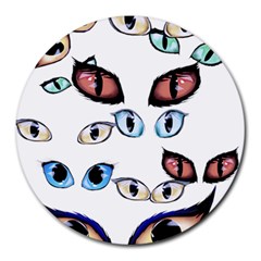 Glasses Round Mousepads