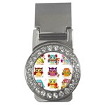 Cartoon-cute-owl-vector Money Clips (CZ)  Front