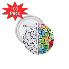 Brain-mind-psychology-idea-drawing 1 75  Buttons (100 Pack)  by Jancukart