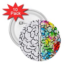 Brain-mind-psychology-idea-drawing 2 25  Buttons (10 Pack) 