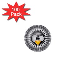 Owl-fluff-prance-animal-surprised 1  Mini Buttons (100 Pack) 