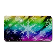 Christmas-snowflake-background Medium Bar Mats