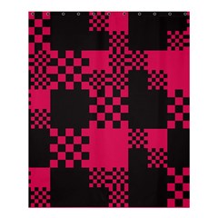 Cube-square-block-shape-creative Shower Curtain 60  X 72  (medium)  by Amaryn4rt