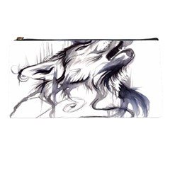 Tattoo-ink-flash-drawing-wolf Pencil Case by Jancukart