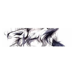 Tattoo-ink-flash-drawing-wolf Oblong Satin Scarf (16  X 60 ) by Jancukart