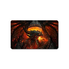 Dragon Fire Fantasy Art Magnet (name Card)