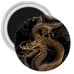 Fantasy Dragon Pentagram 3  Magnets