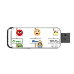 Graphic-smiley-color-diagram Portable Usb Flash (one Side) by Jancukart