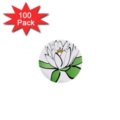 Lotus-flower-water-lily 1  Mini Buttons (100 Pack) 