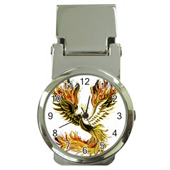 Phoenix-bird-fire-bright-red-swing Money Clip Watches