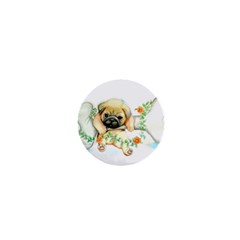 Pug-watercolor-cute-animal-dog 1  Mini Buttons