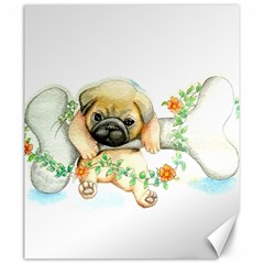 Pug-watercolor-cute-animal-dog Canvas 20  X 24 