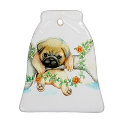 Pug-watercolor-cute-animal-dog Ornament (bell) by Jancukart