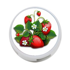 Strawberries-fruits-fruit-red 4-port Usb Hub (one Side) by Jancukart