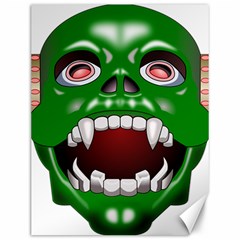 Monster-mask-alien-horror-devil Canvas 12  X 16 