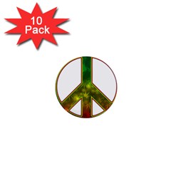 Peace-rastafarian 1  Mini Buttons (10 Pack) 