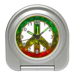Peace-rastafarian Travel Alarm Clock