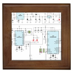 Circuits-electronics-atmel Framed Tile