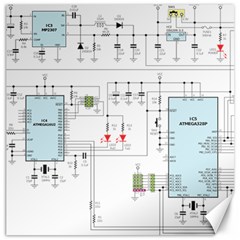 Circuits-electronics-atmel Canvas 12  X 12 