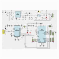 Circuits-electronics-atmel Large Glasses Cloth (2 Sides)