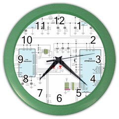 Circuits-electronics-atmel Color Wall Clock