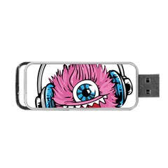 Monster-headphones-headset-listen Portable Usb Flash (two Sides) by Jancukart