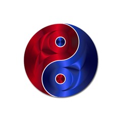 Yin Yang Eastern Asian Philosophy Magnet 3  (round)