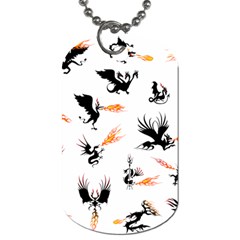 Dragon-phoenix-fire-bird-ancient Dog Tag (two Sides)