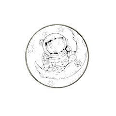 Astronaut-moon-space-astronomy Hat Clip Ball Marker