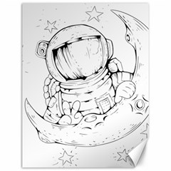 Astronaut-moon-space-astronomy Canvas 12  x 16 