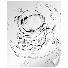 Astronaut-moon-space-astronomy Canvas 16  x 20 